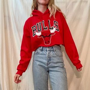 Chicago Bulls NBA cropped Hoodie